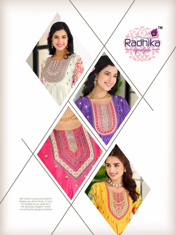 Guzarish Vol 1 By Radhika Chinon Printed Designer Kurti With Bottom Dupatta Wholesale Online